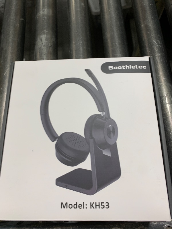 Photo 1 of (Upgraded Version) Wireless Headset, Bluetooth Headset with Noise Cancelling Microphone, Best Headphones with Mic Mute & USB Dongle for PC/Computer/Laptop/Cell Phones/Remote Work/Call Center