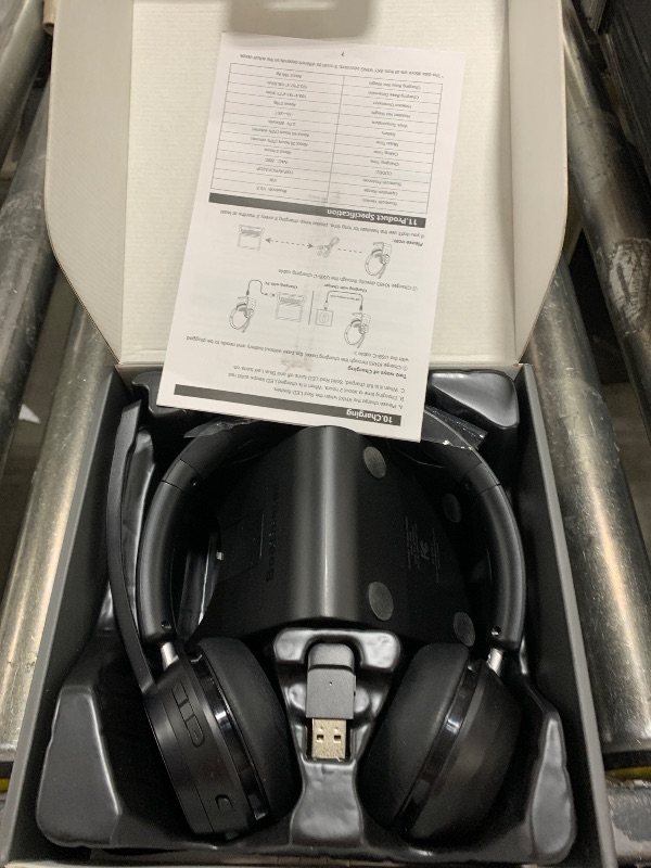 Photo 1 of (Upgraded Version) Wireless Headset, Bluetooth Headset with Noise Cancelling Microphone, Best Headphones with Mic Mute & USB Dongle for PC/Computer/Laptop/Cell Phones/Remote Work/Call Center