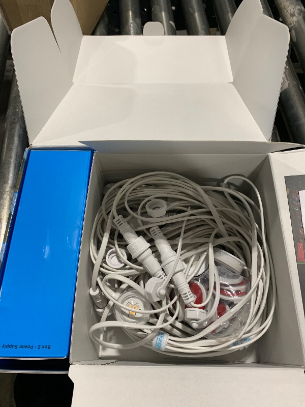 Photo 1 of Enbrighten Vibe Eternity Accent Permanent Outdoor Lights for House, 100ft, 24 RGBWIC LEDs, Wide Spacing, 94lm, Tunable White, Everyday Eave Lighting, Smart App, Works with Alexa, Google Home, 85714