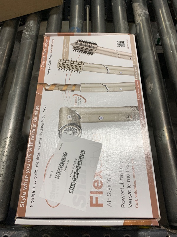 Photo 1 of Shark HD430REF (Refurbished) FlexStyle Air Styling & Drying System, Powerful Hair Dryer Brush & Multi-Styler with Auto-Wrap Curlers, Paddle Brush, Oval Brush, Concentrator Attachment, Stone (Renewed)