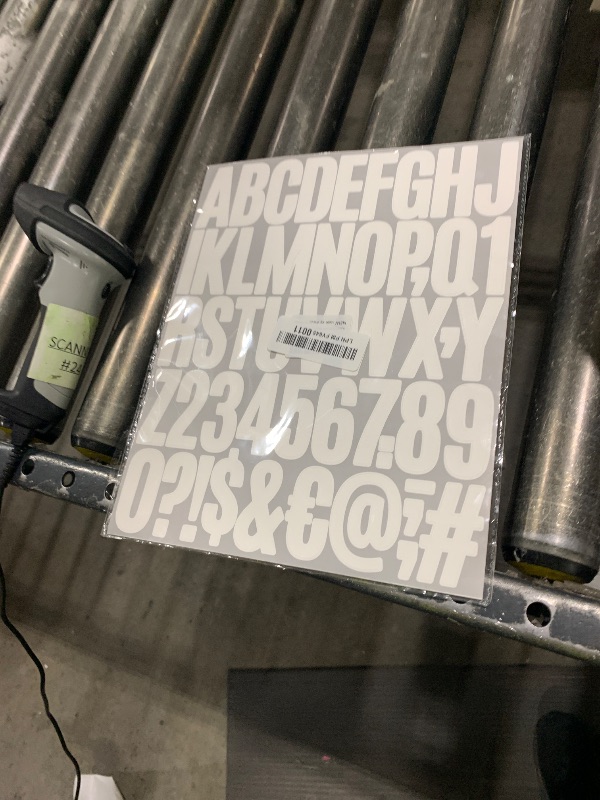 Photo 1 of 10 Sheets Large Letter Stickers, 500 Pcs 2 Inch Alphabet Stickers, Self Adhesive Vinyl Letter Stickers for School Project Classroom Bulletin Board Kids Crafts Mailbox Adults DIY Decor (White)