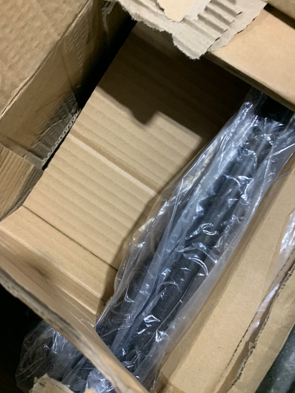 Photo 1 of Modern Industrial Floor Lamp For Bedroom, 64'' Adjustable Gold Inner Shade Tall Floor Lamp For Office, Living Room, Skinny Corner Accent Reading Standing Lamp, Retro Farmhouse Mid-Century, Black