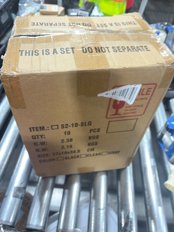 Photo 1 of 10 Pack Plastic Storage Bins with Lids, Stackable Plastic Storage Baskets for Organizing with Handles, Organizer Bins with Labels for Room, Craft, Containers for Pantry Organizers and Storage