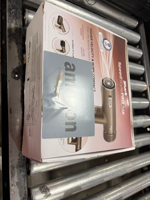 Photo 1 of ITEM IS MISSING PARTS. UNSURE WHAT PARTS ARE MISSING.-----------------------Shark SpeedStyle Pro Flex Professional Performance High-Velocity Hair Dryer System with Scalp Shield & IQ Speed Styling and Drying Suite, Lightweight, Ionic, No Heat Damage, Mocha