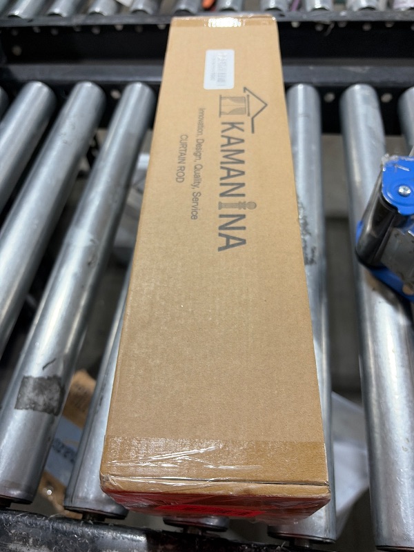 Photo 1 of KAMANINA 1 Inch Curtain Rods for Windows 66 to 120 Inch, Heavy Duty Long Curtain Rod 32 to 120 (2.6-10ft), Adjustable Single Drapery Rods with Square Finials, Antique Silver