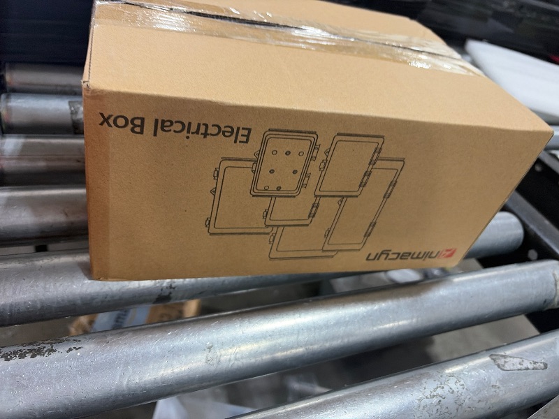 Photo 1 of ANIMACYN Electrical Junction Box, Ventilated Design, Cable Grommets, Indoor/Outdoor Use with Mounting Panel & Hinged Cover. Waterproof IP 65. (Grey Cover, 11.8"x7.9"x5.1")