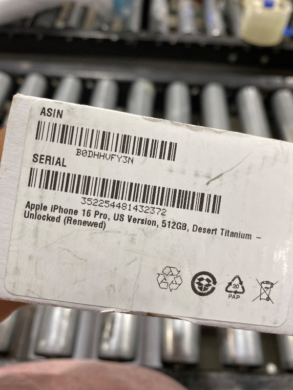 Photo 1 of Apple iPhone 16 Pro, US Version, 512GB, Desert Titanium - Unlocked (Renewed)