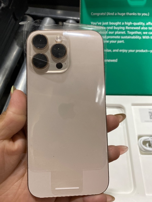 Photo 1 of Apple iPhone (Renewed Premium) 16 Pro Max, US Version, 1TB, Desert Titanium - Unlocked