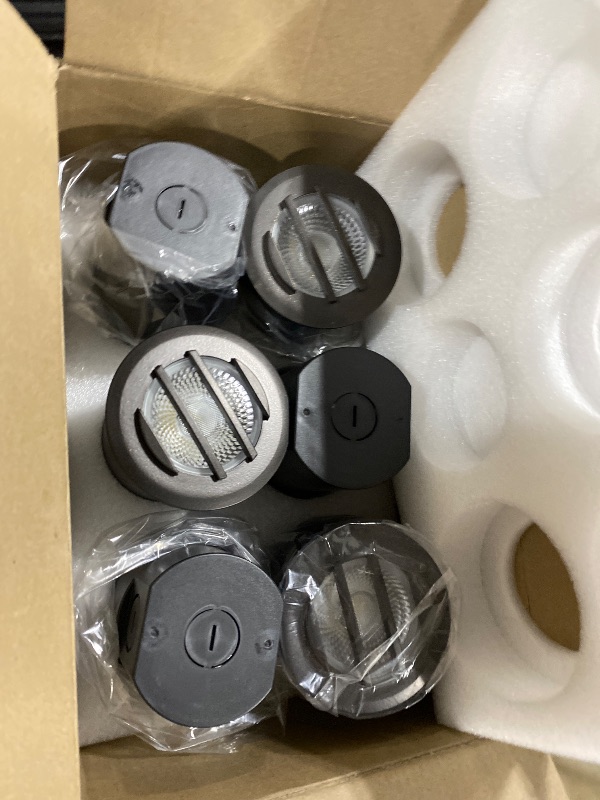 Photo 1 of [6 Pack]CLOUDY BAY 9W Low Voltage Landscape Lights,LED Well Lights,Grated Top,12V-24V Waterproof Outdoor,2700K/3000K/3500K/4000K/5000K In Ground Lights for Fence Pathway Deck,Transformer Excluded