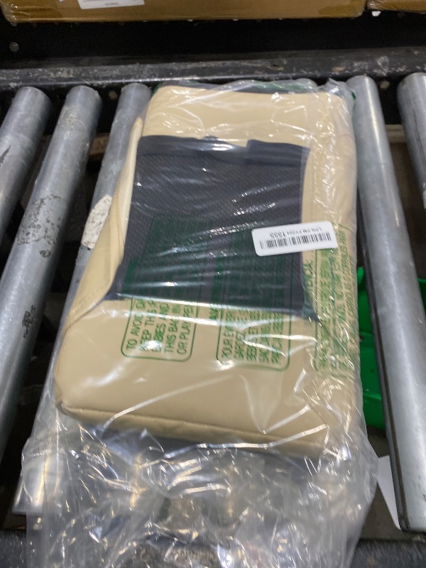 Photo 1 of LEIWOOR Car Center Console Armrest Pillow, Booster Cushion with Cup Holder & Phone Holder Universal for Most Car Interior Accessories(Beige, Large)