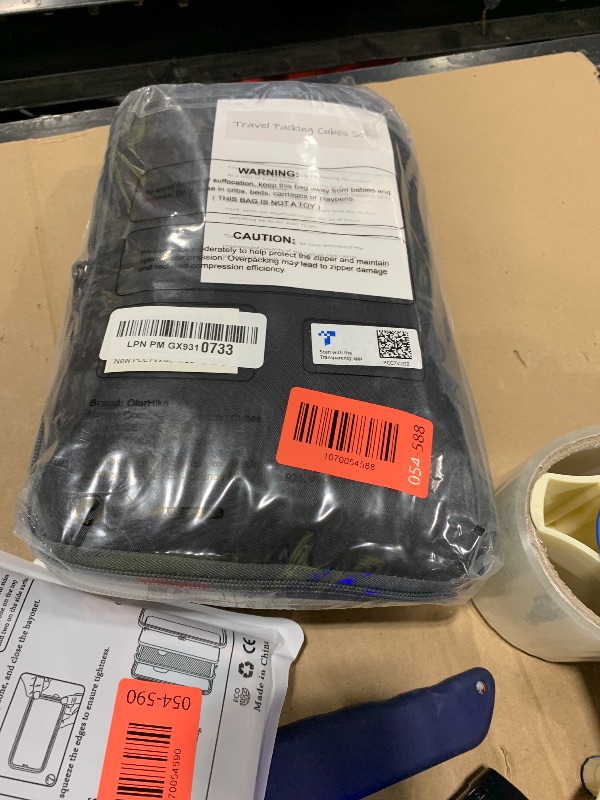 Photo 1 of 10 Set Compression Packing Cubes for Travel Essentials,Compressible Expandable Packing Cubes for Suitcase,OlarHike Luggage Organizer Bags for Travel,Handy Helper for Organizing Clothes(Black)