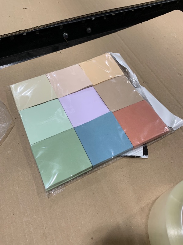 Photo 1 of (18 Pads) Pop Up Sticky Notes 3x3 Refills, Vintage Color, Strong Adhesive Memo Pad Bulk, Suitable for Home, Office, School, Clean Removal