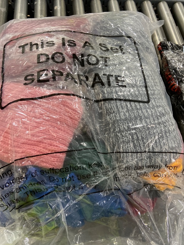 Photo 1 of Shyyween 80 Pcs Kids Winter Hat Gloves Scarf Set with Colorful Drawstring Bag, Knit Toddler Beanie Cap, Warm Gloves, Neck Warmer for 5-10 Years Old Girls and Boys Children