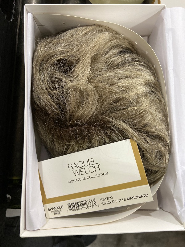 Photo 1 of Raquel Welch Sparkle Natural Looking Short Face Framing Wig By Hairuwear, Average Cap, SS17/23 Shaded Iced Latte Macchiato