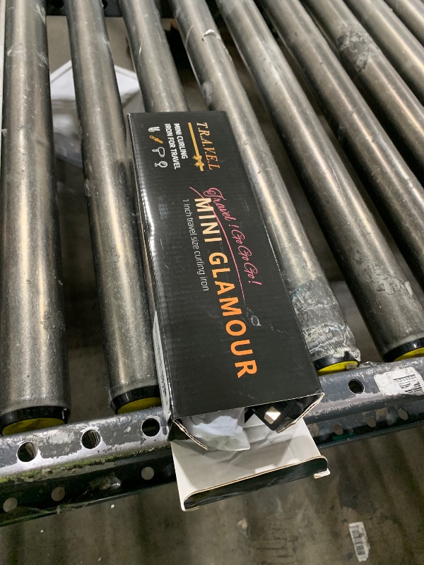 Photo 1 of 1 Inch Mini Travel Curling Iron, 100-240V Travel Dual Voltage Curling Iron for Short Hair with 5 Heat Settings, Small Curling Wand with Temperature Memories and Lock, Rose Gold