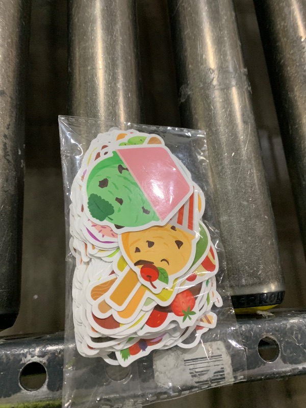 Photo 1 of 100 Pack Ice Cream Stickers,Ice Cream Party Favors, Birthday Decorations Gifts