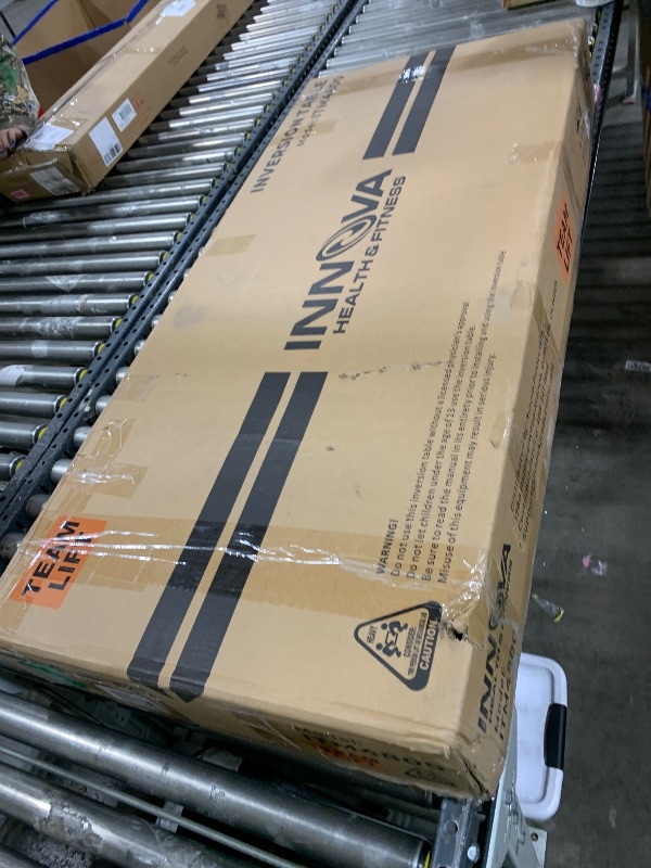 Photo 1 of INNOVA HEALTH AND FITNESS ITM4800 Advanced Heat and Massage Inversion Table,Black/ Blue / Gray