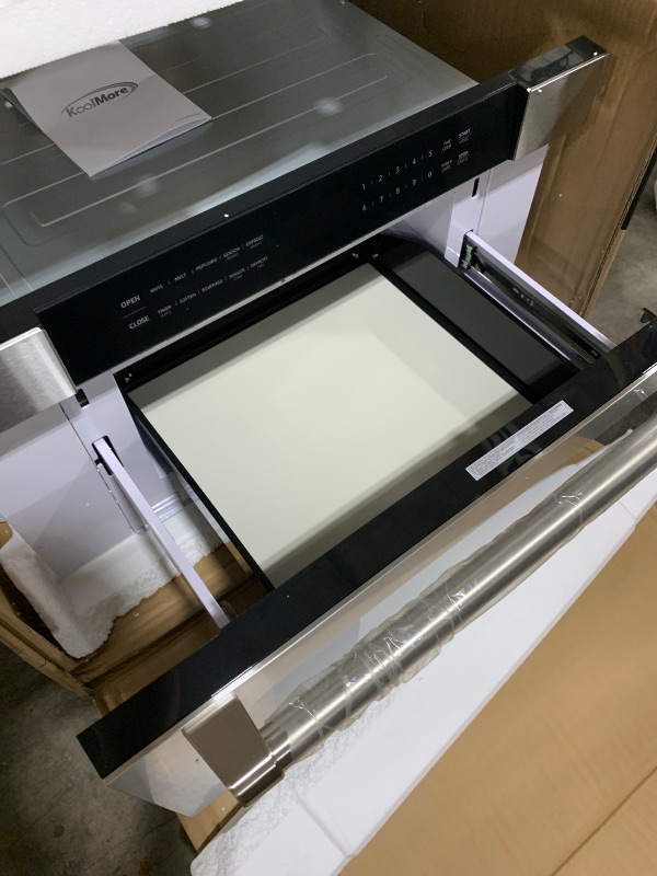 Photo 1 of KoolMore 30 in. Microwave Drawer, 1.2 cu. ft. Capacity in Stainless-Steel (KM-MD30-SS)