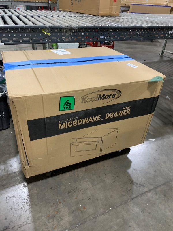 Photo 1 of KoolMore 30 in. Microwave Drawer, 1.2 cu. ft. Capacity in Stainless-Steel (KM-MD30-SS)