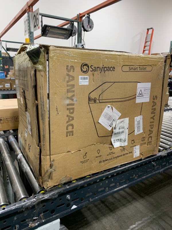 Photo 1 of Sanyipace Smart Toilet with Built-In Tank, Heated Seat, Self-Cleaning Nozzle for Feminine Hygiene, ADA Comfort Height Elongated One Piece Toilet with Bidet, LED Fahrenheit Display, Soft Close Lid