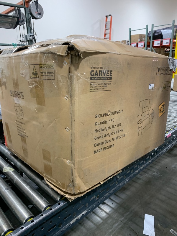 Photo 1 of Garvee Electric Massage Recliner Chair with Vibration & Heat, 360° Swivel Rocker, Chenille Fabric