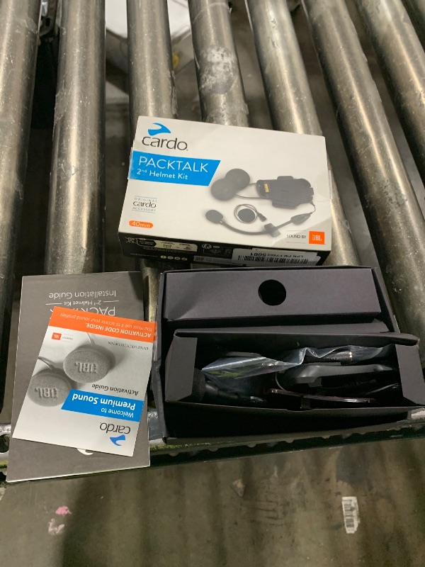 Photo 1 of Cardo Packtalk Pro/Edge 2ND Helmet Kit - Sound by JBL, Perfect for Your Additional Helmet, Allows for Simple Moving Your Communicaion System Between Helmets
