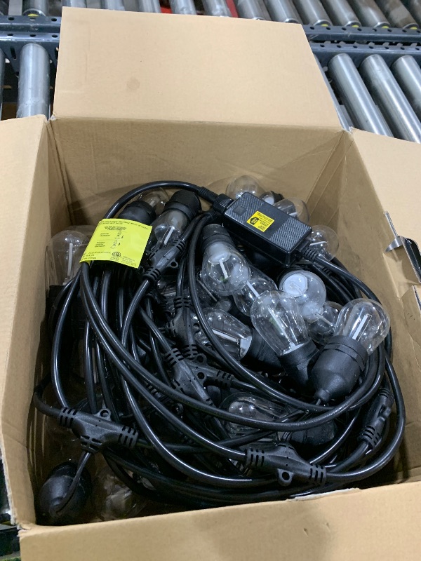 Photo 1 of EIKOSON 74FT Outdoor String Lights, Outdoor Lights for Patio,with 36+4 LED RGBW Color Change,3000K Bright White Waterproof Bulbs, Dimmer & Remote, Customized 12 Colors & 4 Modes, for Backyard Decor