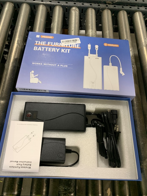 Photo 1 of Moovolt 5000mAh Universal Battery Pack for Reclining Furniture, Rechargeable Wireless Power Supply Fits Furniture with 2-Pin Connection, Batteries for Electric Sofas, Couch, Power Recliner Chair