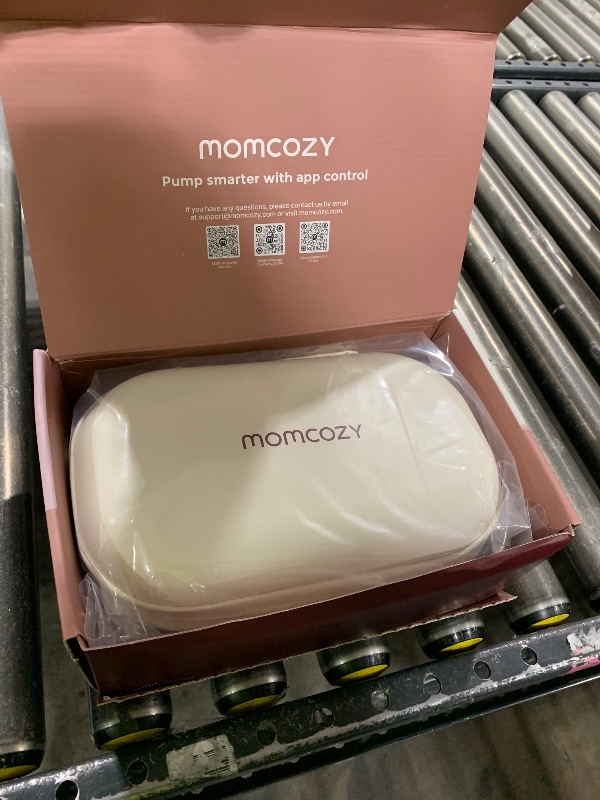 Photo 1 of Momcozy M5 Smart APP Controlled Wearable Breast Pump, Hands-Free Wireless Electric Pump, 3 Modes 9 Suction Levels, BPA-Free, Portable Lightweight, 24mm Flange, 2-Pack Cozy Red