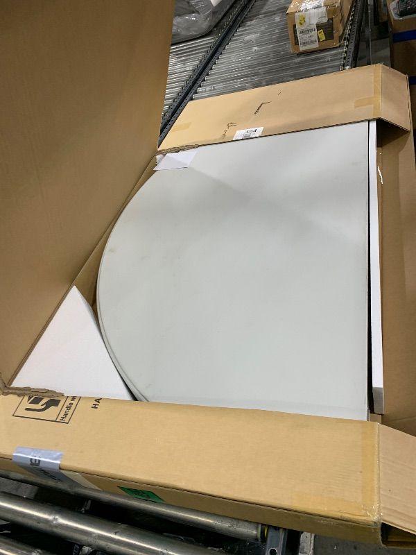 Photo 1 of JALANCY 5 FT Round Folding Tables with Carrying Handle 60 inch Heavy Duty Portable Plastic Commercial Table Steel Legs for Party, Dining, Wedding, Events, Picnic Indoor, Outdoor (Grey,1 Pack)