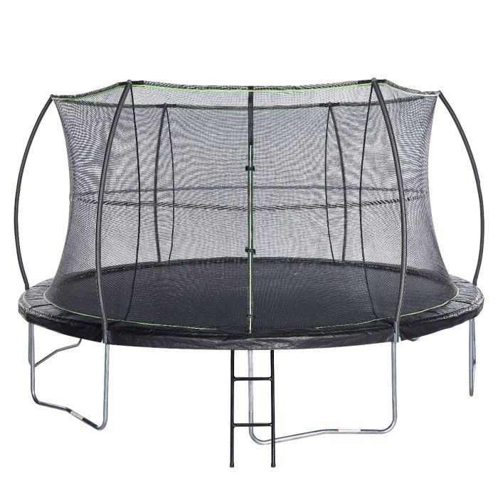 Photo 1 of 14ft Round Trampoline with Protective Enclosure and Powder-Coated Ladder