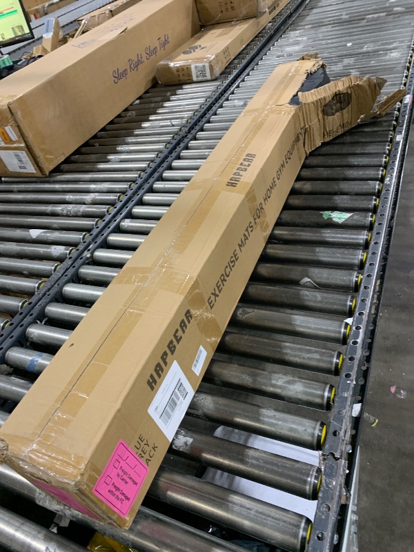 Photo 1 of HAPBEAR Extra Large Exercise Mat-7'x5'x8mm(1/3 inch), Non-Slip, Ultra Durable, Thick Workout Mats for Home Gym Flooring Cardio, Yoga Mats for Fitness, High-Density Exercise Mat, Shoes-Friendly