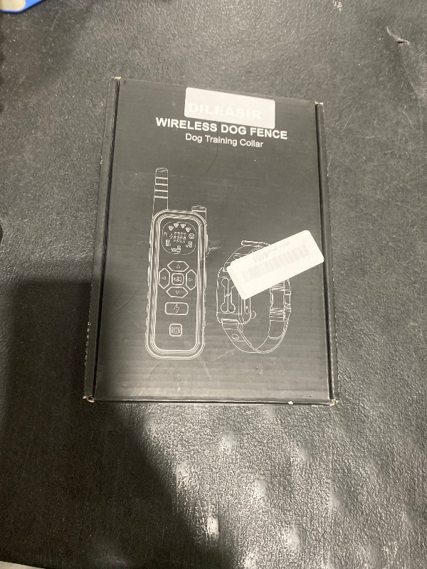 Photo 1 of Wireless Dog Fence, Electric Fence for Dogs,Training Collar with Remote Control 3800FT Range, Portable Dog Perimeter Collar with 3 Training Mode Flash Light & Waterproof Upgrade Black 2 Pack