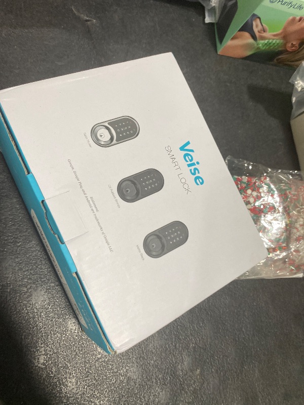 Photo 1 of Veise RZ07 Fingerprint Smart Lock, 7-in-1 Smart Locks for Front Door, Keyless Entry Door Lock with App Control, Biometric Electronic Touchscreen Keypad Deadbolt, Matte Black