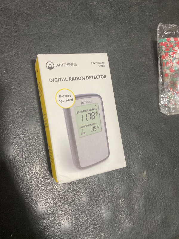 Photo 1 of Airthings Corentium Home Radon Detector 223 Portable, Lightweight, Easy-to-Use, (3) AAA Battery Operated, USA Version, pCi/L