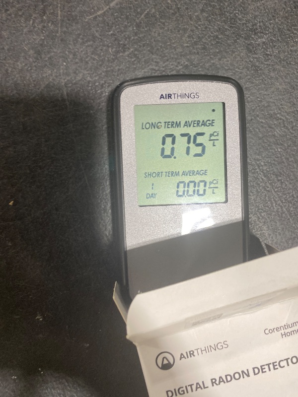 Photo 1 of Airthings Corentium Home Radon Detector 223 Portable, Lightweight, Easy-to-Use, (3) AAA Battery Operated, USA Version, pCi/L
