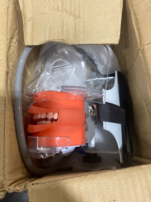 Photo 1 of Dental Simulator Manikin Phantom Head Manikin Realistic Cheeks with 360-Degree Rotation of The Head Detachable Artificial Teeth for Teaching and Learning(Bandage Type)