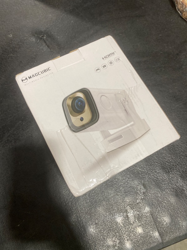 Photo 1 of ?Auto Focus&1080P?Magcubic Mini Smart Projector with 4K Support, Portable Projector with Wifi and Bluetooth, 5W Speaker, Built in Apps, Voice Control, Outdoor Movie Projector