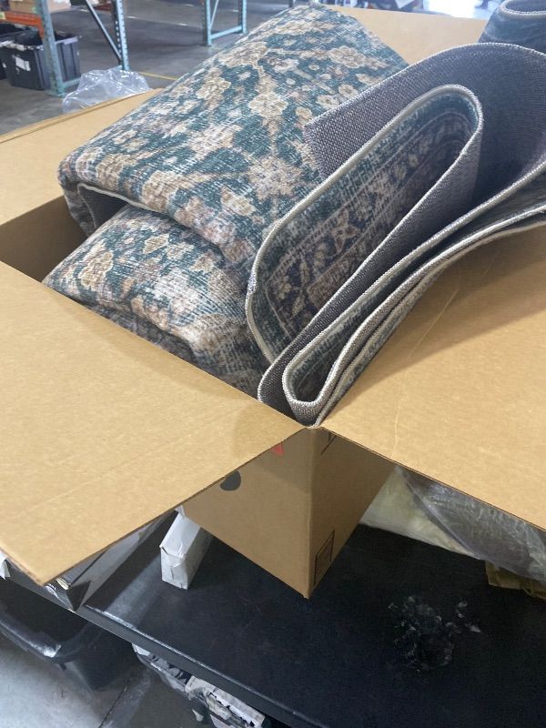 Photo 1 of Machine Washable Rugs for Living Room: 9x12 Area Rugs Boho Vintage Rugs Stain Resistant Non Slip Low Pile Soft Lightweight Carpet for Bedroom Kitchen Dining Room Nursery Kids Room Farmhouse