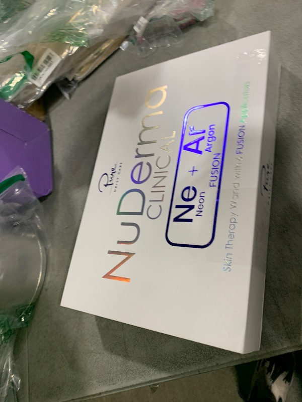 Photo 1 of Pure Daily Care NuDerma Clinical Portable Skin Therapy Wand, Machine with 6 Fusion Neon + Argon Wands – Anti Aging - Clarifying - Skin Tightening & Radiance - Wrinkle Reducing