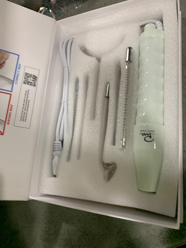 Photo 1 of Pure Daily Care NuDerma Clinical Portable Skin Therapy Wand, Machine with 6 Fusion Neon + Argon Wands – Anti Aging - Clarifying - Skin Tightening & Radiance - Wrinkle Reducing