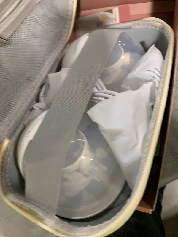 Photo 1 of Momcozy M5 Smart APP Controlled Wearable Breast Pump, Hands-Free Wireless Electric Pump, 3 Modes 9 Suction Levels, BPA-Free, Portable Lightweight, 24mm Flange, 2-Pack Cozy Red