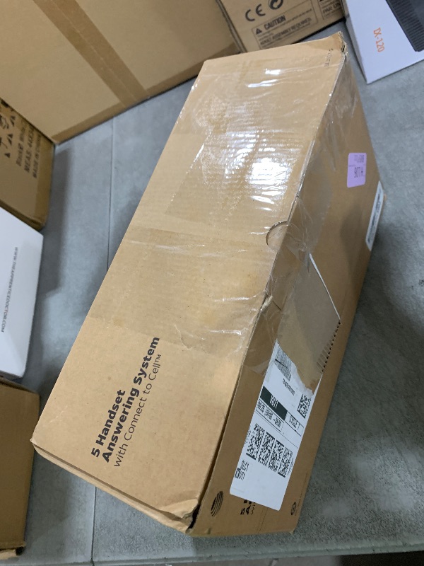 Photo 1 of AT&T Cordless Phone 5 Handset with Bluetooth, Landline Phones for Home, Answering System, Smart Call Blocker, DECT 6.0 Extended Range, 2" Backlit Screen, Lighted Keypad with Big Buttons, BL3107-5