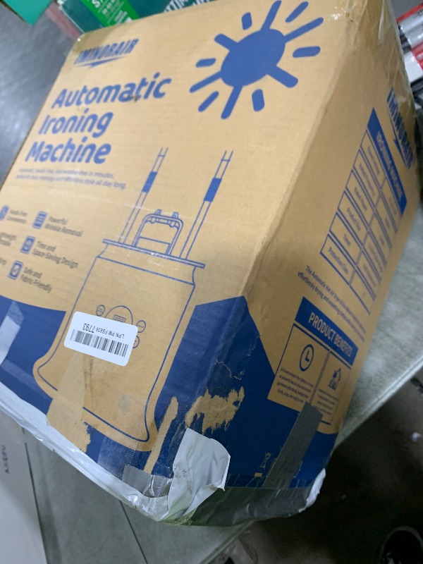 Photo 1 of Automatic Ironing Machine, Portable Hands-Free Wrinkle Remover for Shirts & Pants, Gentle on All Fabrics, Ironing Machine Perfect for Apartments, Business Travel & Small Spaces