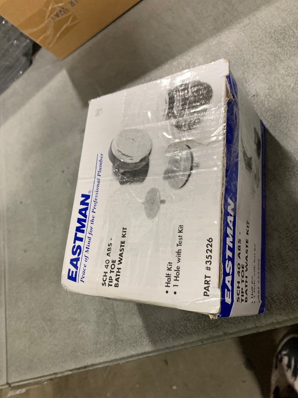 Photo 1 of EZ-FLO 1-1/2 Inch Schedule 40 ABS One-Hole Bath Waste Drain with Test, Die Cast Drain Body, 35226