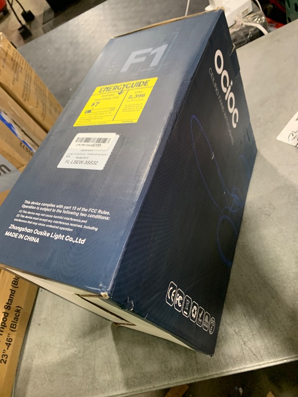 Photo 1 of ocioc Quiet Ceiling Fan with LED Light DC motor 32 inch Large Air Volume Remote Control Walnut for Kitchen Bedroom Dining room Patio