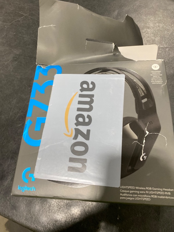Photo 1 of Logitech G733 Lightspeed Wireless Gaming Headset, Suspension Headband, Lightsync RGB, Blue VO!CE Mic, PRO-G Audio – Black, Gaming Headset Wireless, PC, PS5, PS4, Switch Compatible