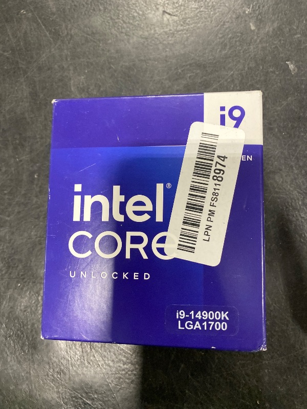 Photo 1 of Intel® Core™ i9-14900K Desktop Processor 24 cores (8 P-cores + 16 E-cores) up to 6.0 GHz