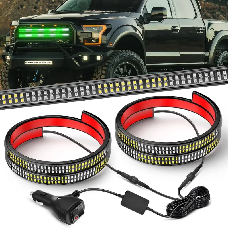 Photo 1 of Nilight 2PCS 24 inch Truck Grille Lights LED Flexible Side Lighting Waterproof Kit for Work Vehicles
