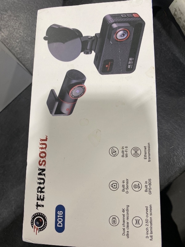 Photo 1 of 4K+4K Dash Cam Front and Rear, Free 128GB Card Included, 5.8GHz WiFi Dash Camera for Cars, Built-in GPS, G-Sensor, 170°Wide Angle, 3" IPS Screen, 24H Parking Mode, Support 512GB Max